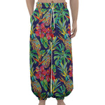 Colorful Aloha Pineapple Pattern Print Lantern Pants