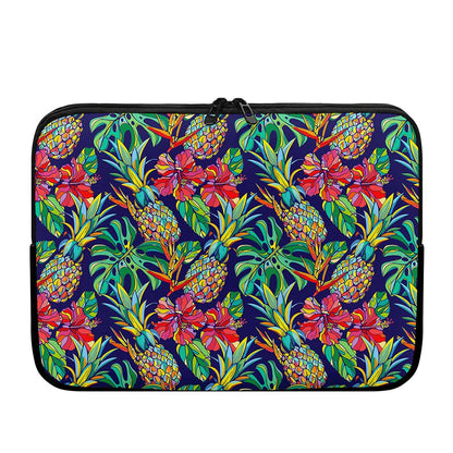 Colorful Aloha Pineapple Pattern Print Laptop Sleeve