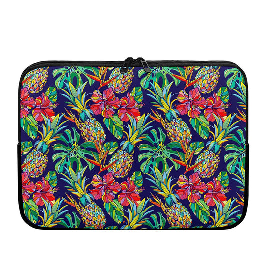 Colorful Aloha Pineapple Pattern Print Laptop Sleeve