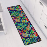 Colorful Aloha Pineapple Pattern Print Long Kitchen Mat