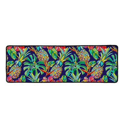 Colorful Aloha Pineapple Pattern Print Long Kitchen Mat