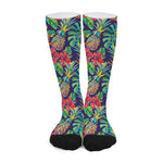 Colorful Aloha Pineapple Pattern Print Long Socks