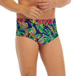 Colorful Aloha Pineapple Pattern Print Men's Briefs
