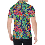Colorful Aloha Pineapple Pattern Print Men's Shirt