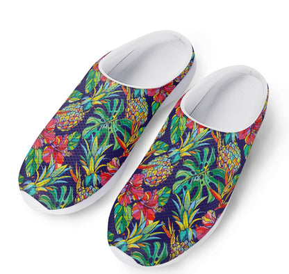 Colorful Aloha Pineapple Pattern Print Mesh Casual Shoes