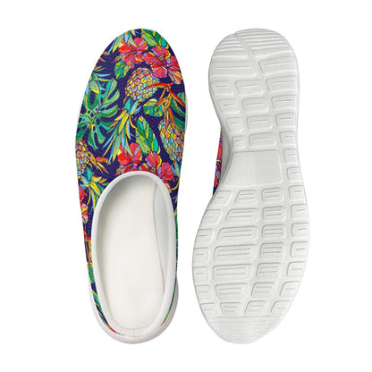 Colorful Aloha Pineapple Pattern Print Mesh Casual Shoes