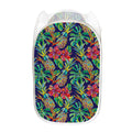Colorful Aloha Pineapple Pattern Print Mesh Laundry Hamper