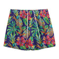 Colorful Aloha Pineapple Pattern Print Mesh Shorts