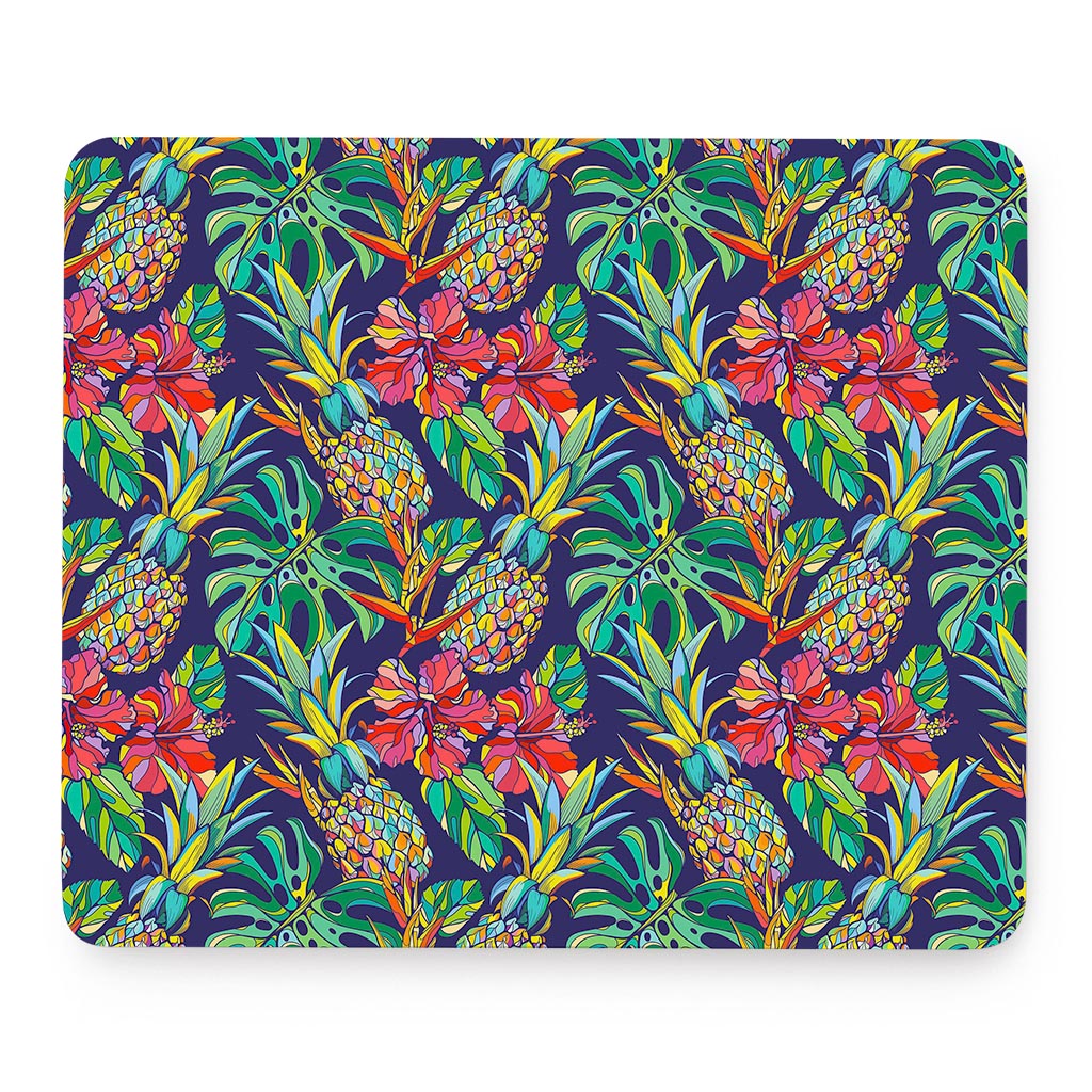 Colorful Aloha Pineapple Pattern Print Mouse Pad