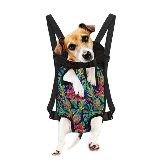 Colorful Aloha Pineapple Pattern Print Pet Carrier Backpack