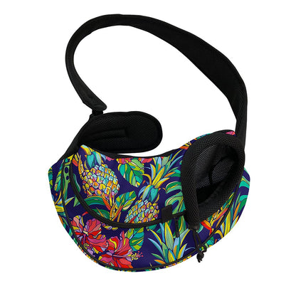 Colorful Aloha Pineapple Pattern Print Pet Sling Carrier