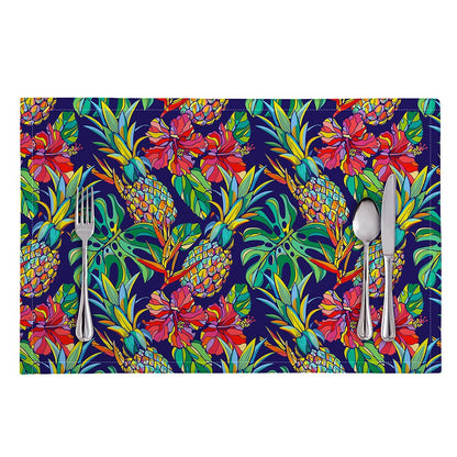 Colorful Aloha Pineapple Pattern Print Placemat