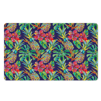 Colorful Aloha Pineapple Pattern Print Polyester Doormat