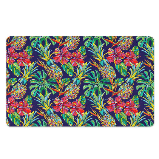 Colorful Aloha Pineapple Pattern Print Polyester Doormat
