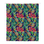 Colorful Aloha Pineapple Pattern Print Polyester Shower Curtain
