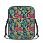 Colorful Aloha Pineapple Pattern Print Rectangular Crossbody Bag