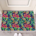 Colorful Aloha Pineapple Pattern Print Rubber Doormat