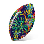 Colorful Aloha Pineapple Pattern Print Rugby Ball