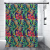 Colorful Aloha Pineapple Pattern Print Shower Curtain