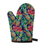 Colorful Aloha Pineapple Pattern Print Single Oven Mitt