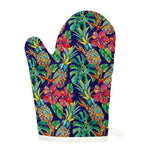 Colorful Aloha Pineapple Pattern Print Single Oven Mitt