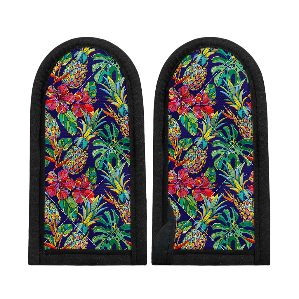 Colorful Aloha Pineapple Pattern Print Skillet Handle Cover