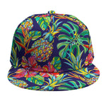 Colorful Aloha Pineapple Pattern Print Snapback Cap