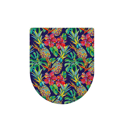 Colorful Aloha Pineapple Pattern Print Toilet Lid Cover