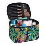 Colorful Aloha Pineapple Pattern Print Travel Makeup Bag