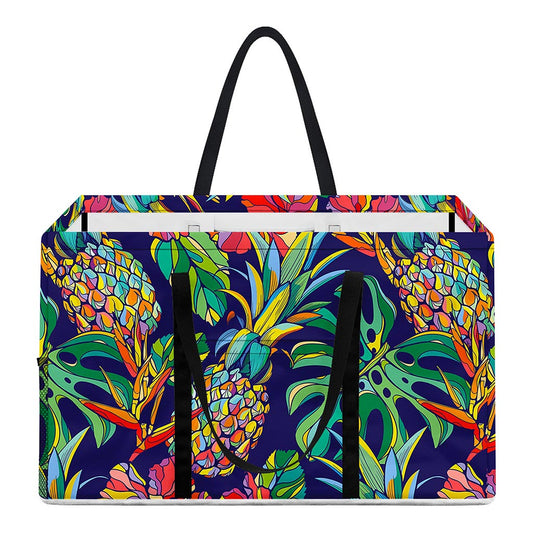 Colorful Aloha Pineapple Pattern Print Utility Tote Bag