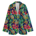 Colorful Aloha Pineapple Pattern Print Women's Blazer