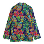 Colorful Aloha Pineapple Pattern Print Women's Blazer