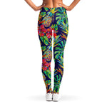 Colorful Aloha Pineapple Pattern Print Women's Leggings