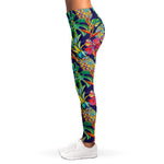 Colorful Aloha Pineapple Pattern Print Women's Leggings
