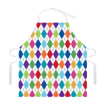 Colorful Argyle Pattern Print Adjustable Apron