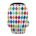 Colorful Argyle Pattern Print Baby Seat Cover
