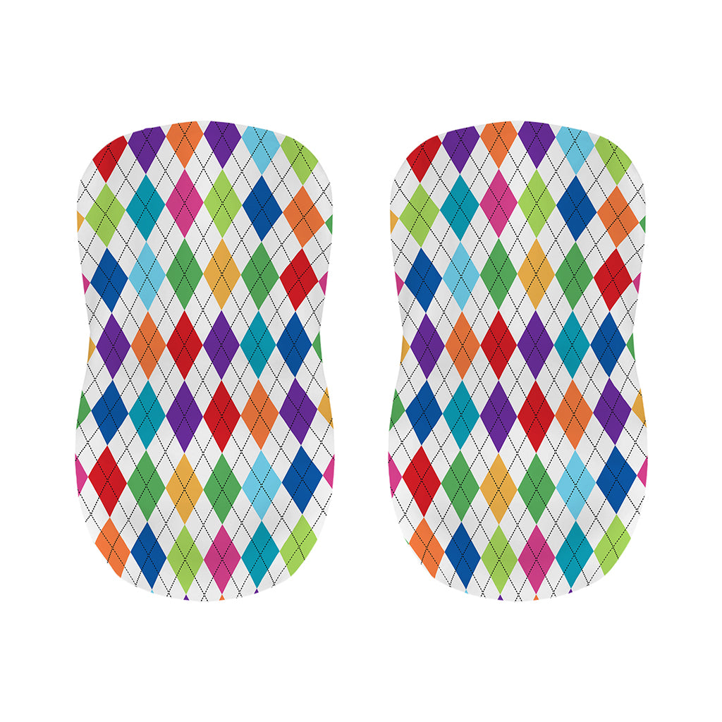 Colorful Argyle Pattern Print Bar Stool Covers