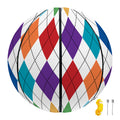 Colorful Argyle Pattern Print Basketball
