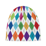 Colorful Argyle Pattern Print Beanie