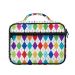Colorful Argyle Pattern Print Briefcase Bible Bag