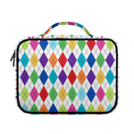 Colorful Argyle Pattern Print Briefcase Bible Bag