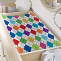 Colorful Argyle Pattern Print Changing Pad Cover