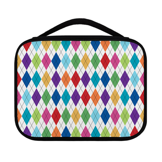 Colorful Argyle Pattern Print Classic Bible Case