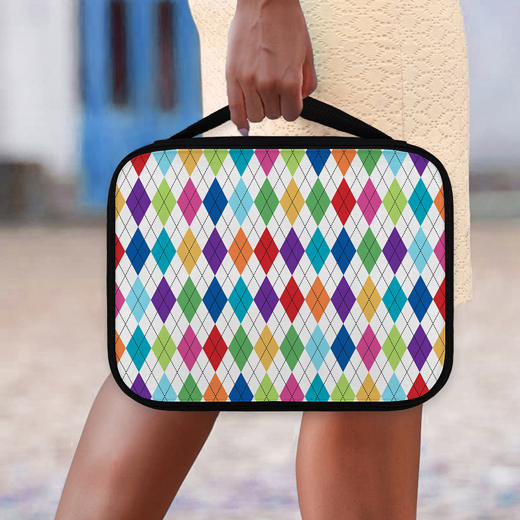 Colorful Argyle Pattern Print Classic Bible Case