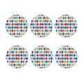 Colorful Argyle Pattern Print Coaster Set