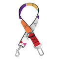 Colorful Argyle Pattern Print Dog Seat Belt