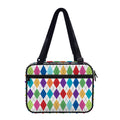 Colorful Argyle Pattern Print Double Strap Bible Bag