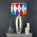 Colorful Argyle Pattern Print Drum Lamp Shade