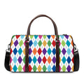Colorful Argyle Pattern Print Duffel Bag