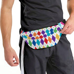 Colorful Argyle Pattern Print Fanny Pack